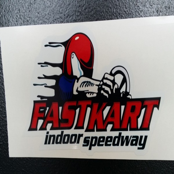 F013 Fastkart Sticker 8 W x 3.8 H